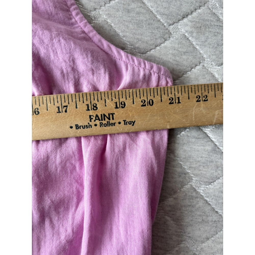 Pact Blouse Womens Large Pink 100%‎ Organic Cotton Gathered Hem Top Sustainable - Picture 6 of 6